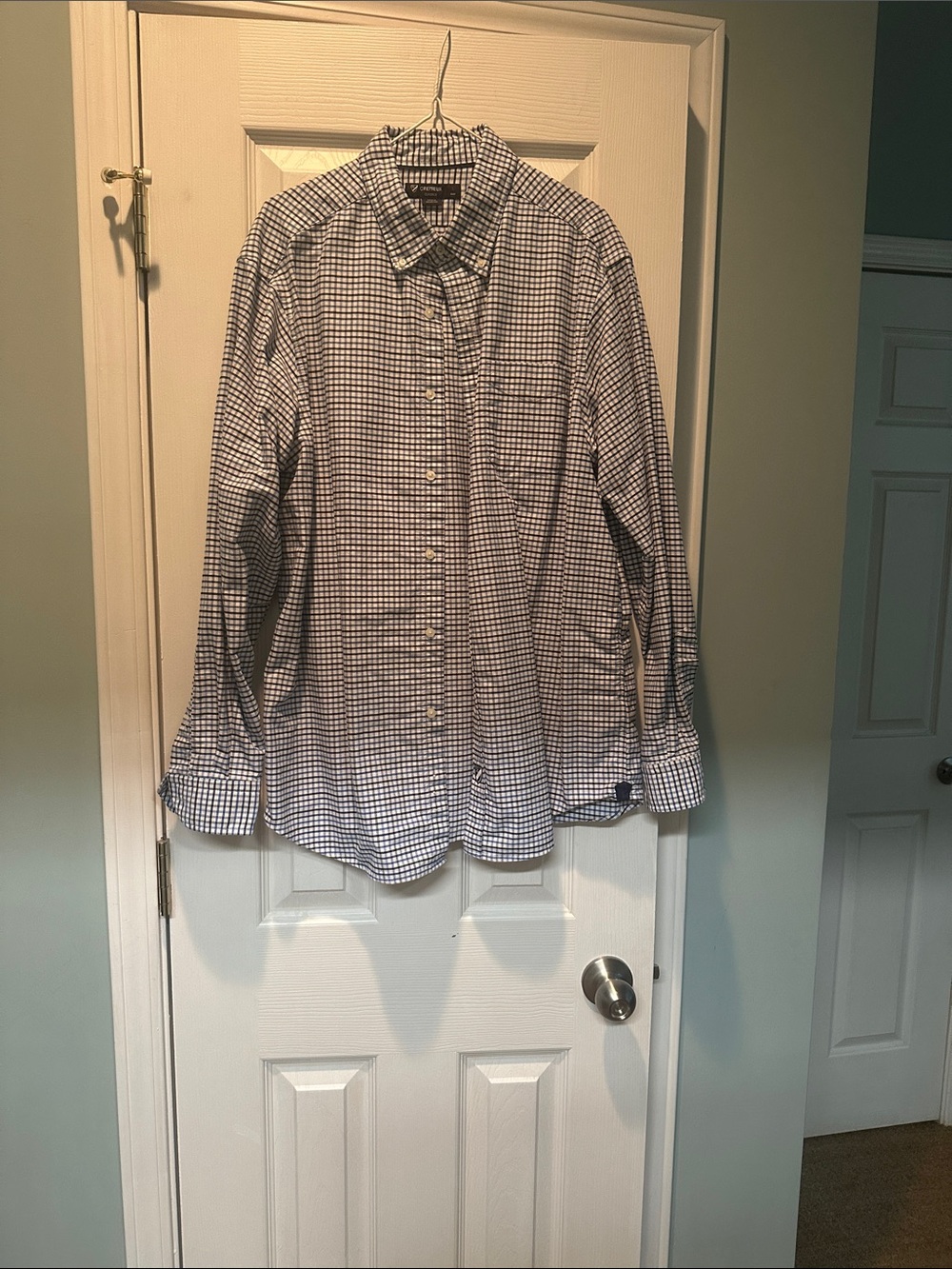 Daniel Cremieux Navy & White Micro-Check Dress Shirt